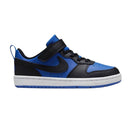 Tênis nike court borough low recraft (ps) preto com azul juvenil